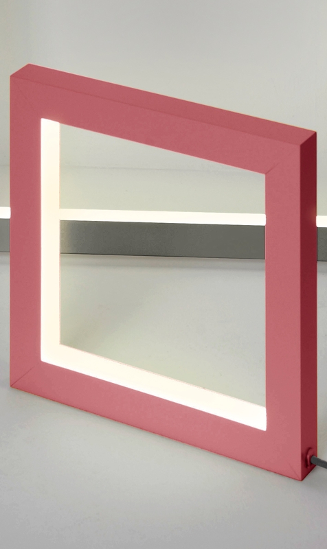 Leuchtrahmen Magic Stripe - klein - koralle - Ress