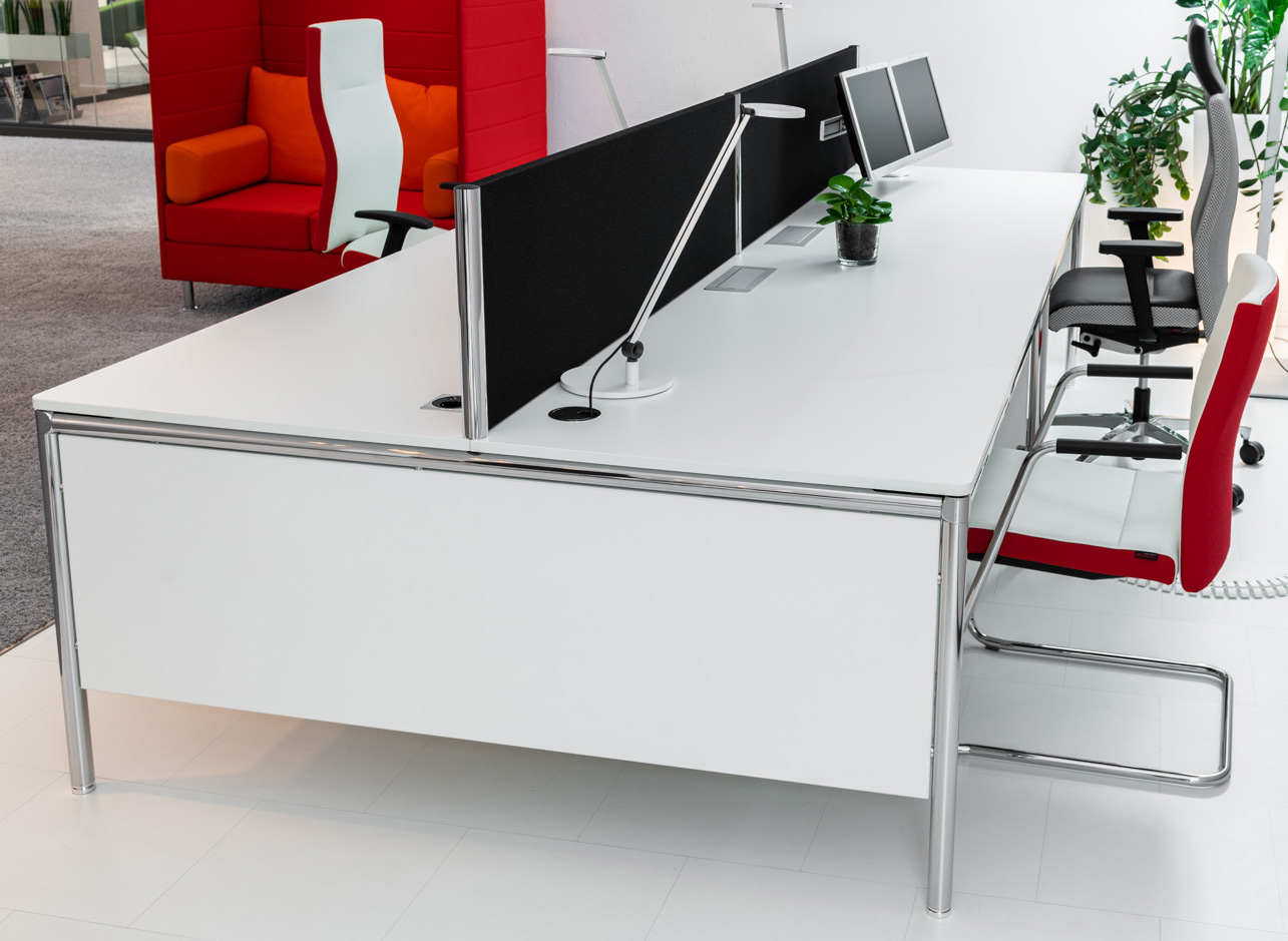 Bosse - Systemtisch S-Desk Kombination - B: 160 x T: 160 x H: 80 cm - weiß