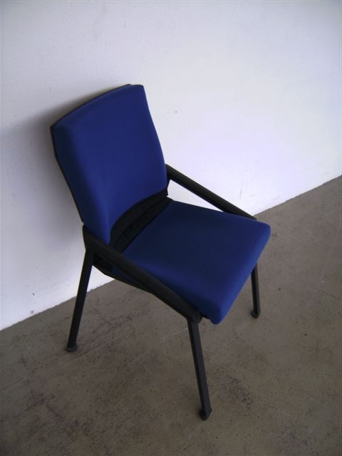 Besucherstuhl Liberty - blau/schwarz - Sitag