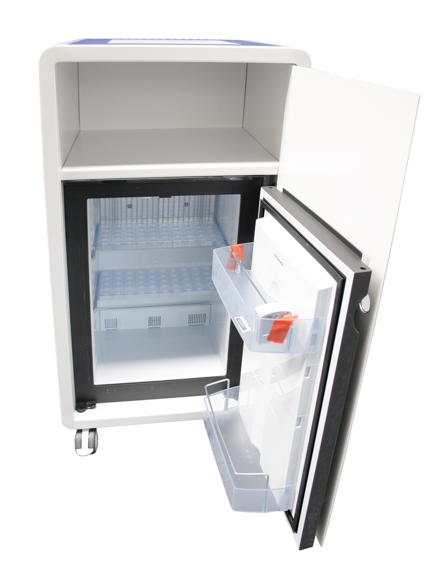 Sonderanfertigung! Dometic Minibar HiPro 4000 - 36 Liter - fahrbar - Ablagefach