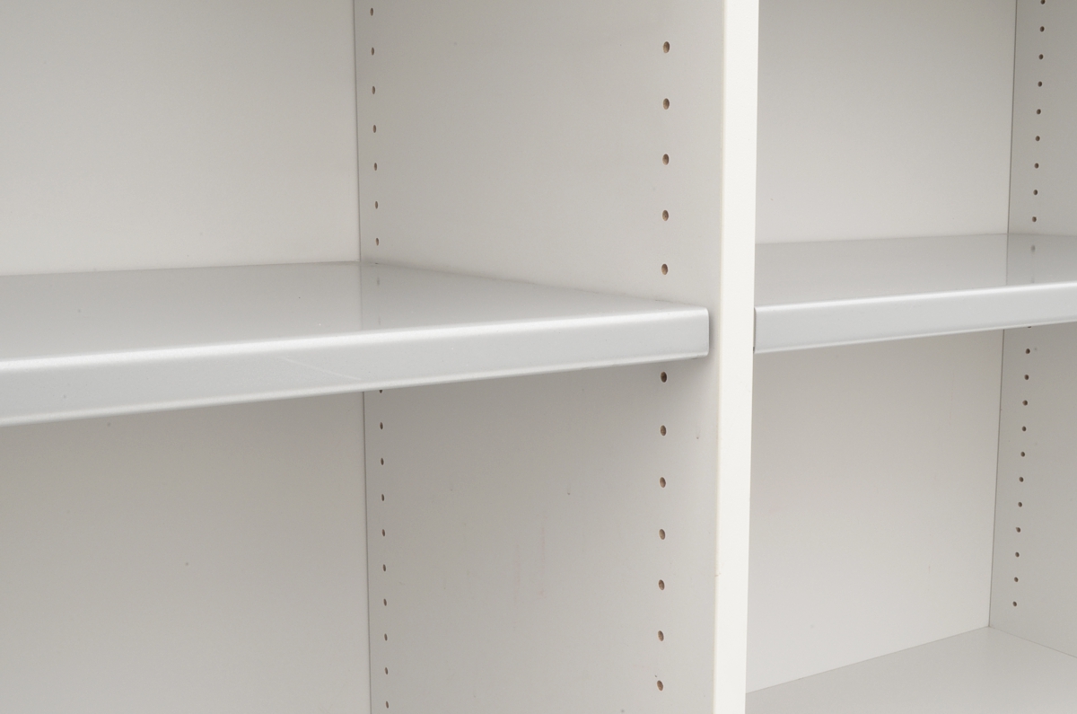 Querrollladenschrank - 4 OH, 160 cm - weißgrau - Haworth