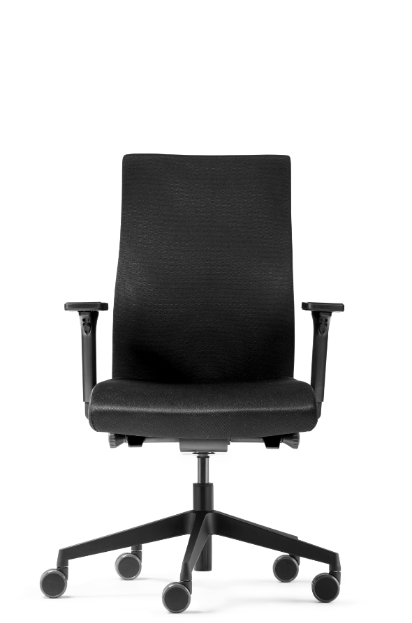 Testsieger 09/2021 - Dauphin - Bürostuhl 9248 mit hoher Rückenlehne - integrierter Lumbalstütze