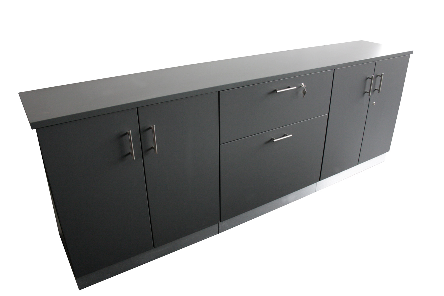 Sideboard - 245 x 46 cm - Höhe 91 cm abschließbar