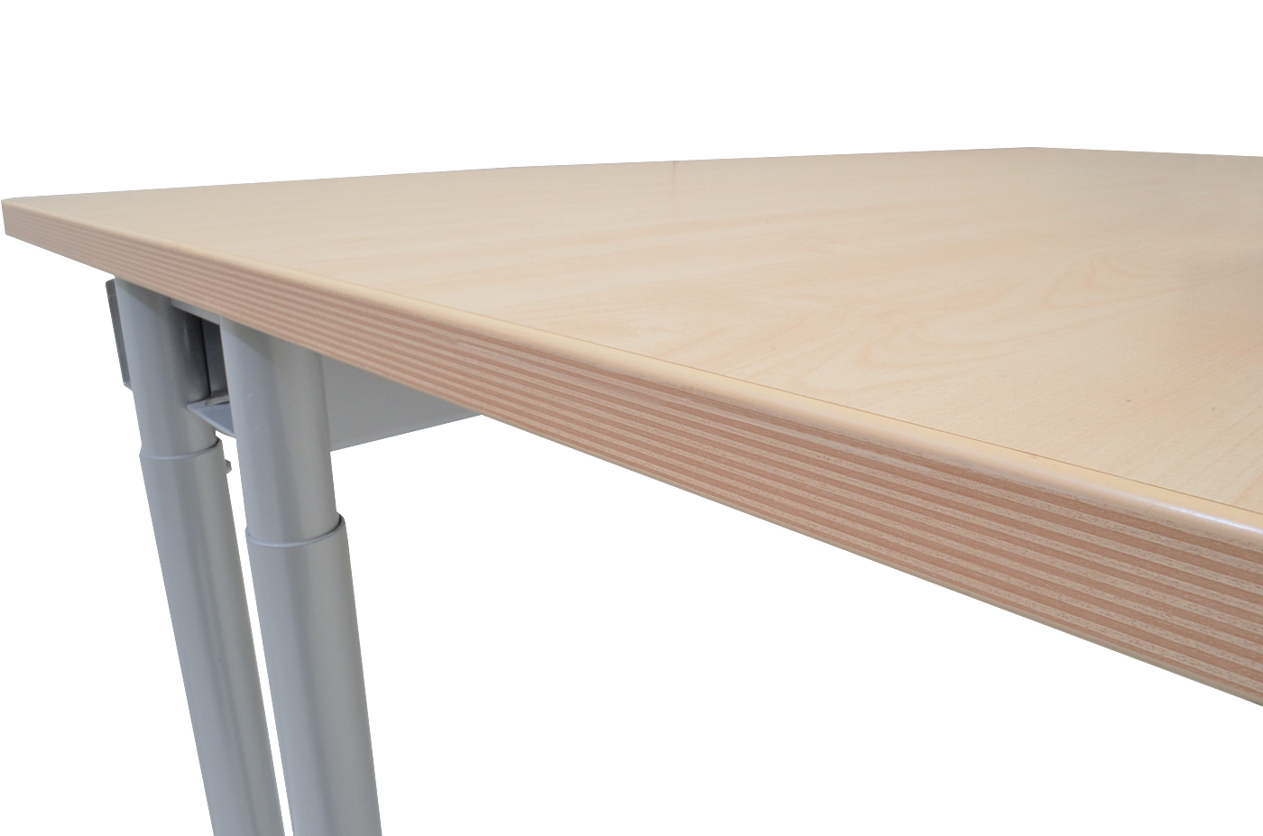 Schreibtisch - 180 cm - C-Fuß Gestell - Ahorn - Schärf