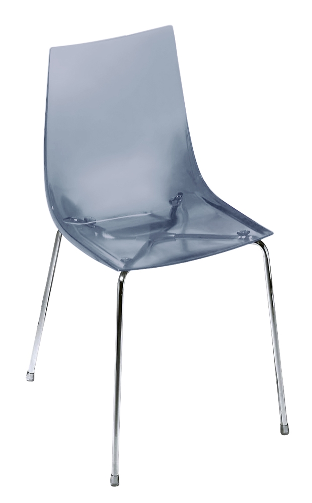 Besucherstuhl Attento - rauchgrau transparent - Softline