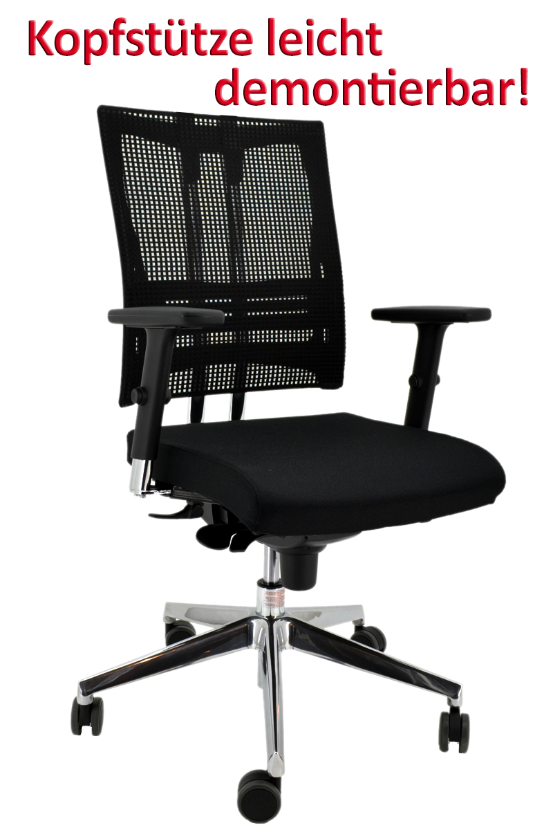 REDUZIERT! Drehstuhl Net Motion - schwarz - Nowy Styl