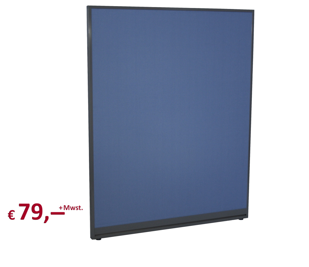 Raumteiler - 150 x 120 cm - akustisch wirksam - Rahmen: metall anthrazit-farbig lackiert