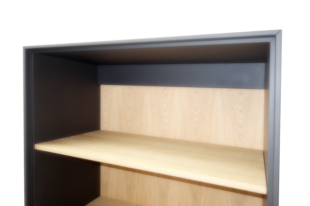 MB Aktenregal - Maxim Wildeiche Echtholz Furnier - 5 Ordnerhöhen