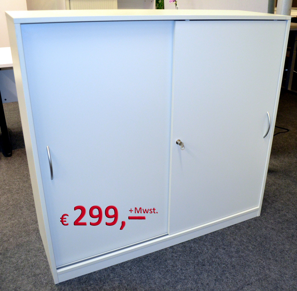Schiebetürenschrank - 3 OH - Icy white - Heyne Hausprogramm
