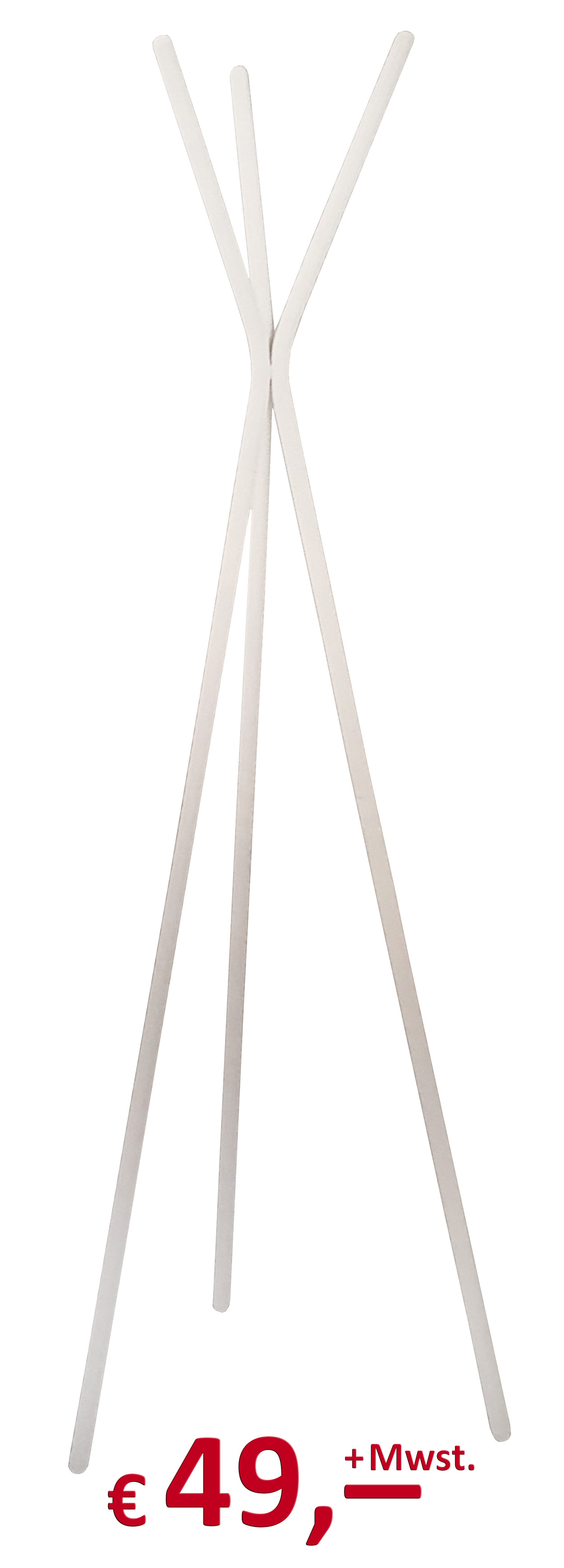 Kare Design - Garderobenständer - "Sticks White" - 175 cm