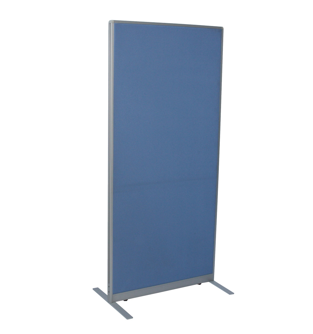 Trennwand - 170 x 80 cm - Rahmenteile: Aluminium - akustisch wirksam