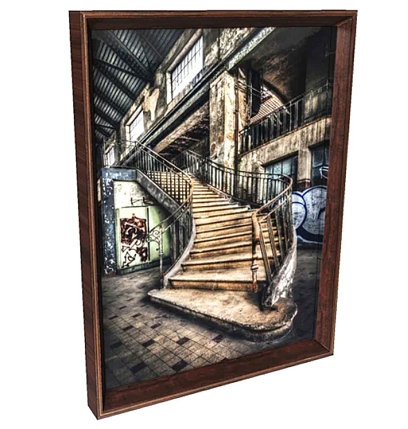 Kare Design - Bild Frame Old Staircase - 60 x 80 cm