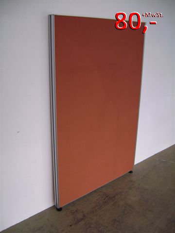 Trennwand / Funktionswand - 155 x 100 cm, Terracotta - VS