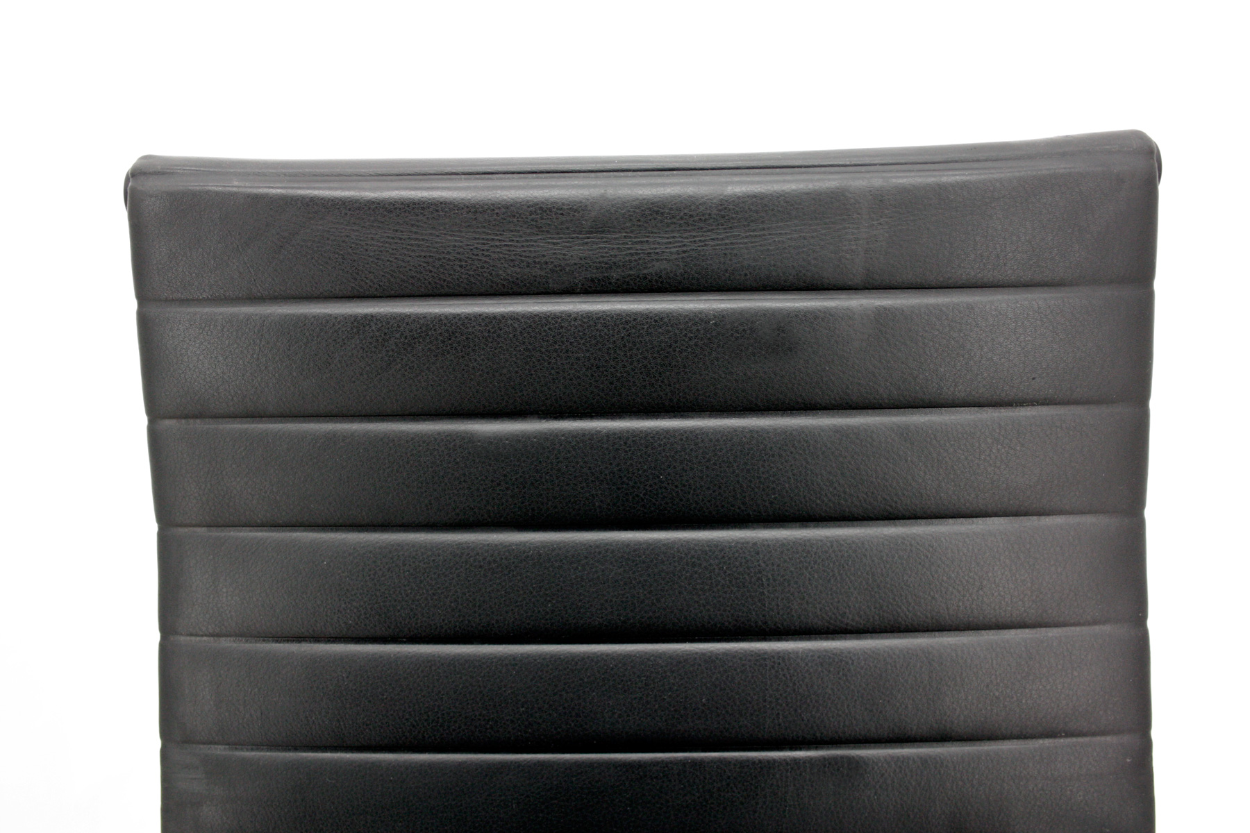 Alu-Chair EA 119 - Ray & Charles Eames - drehbar - Leder schwarz