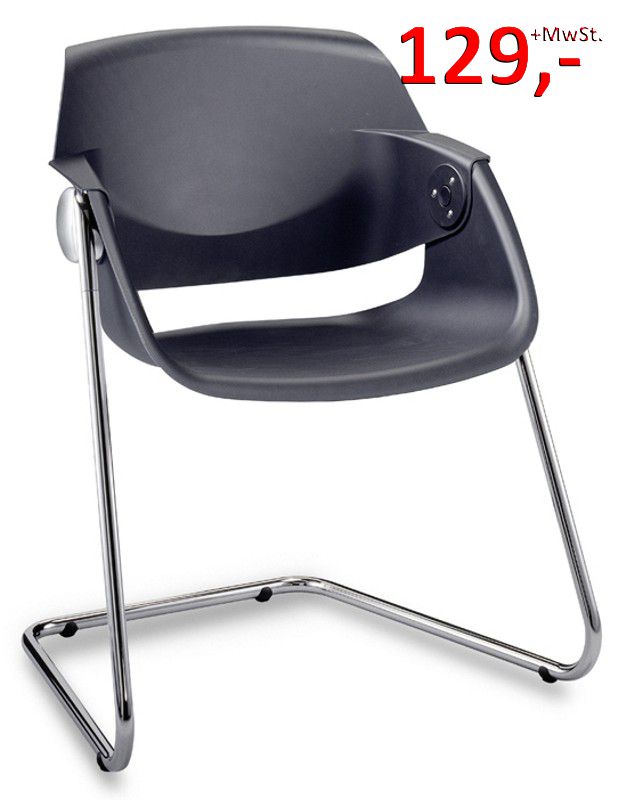 Besucherstuhl Sitag G02 - schwarz