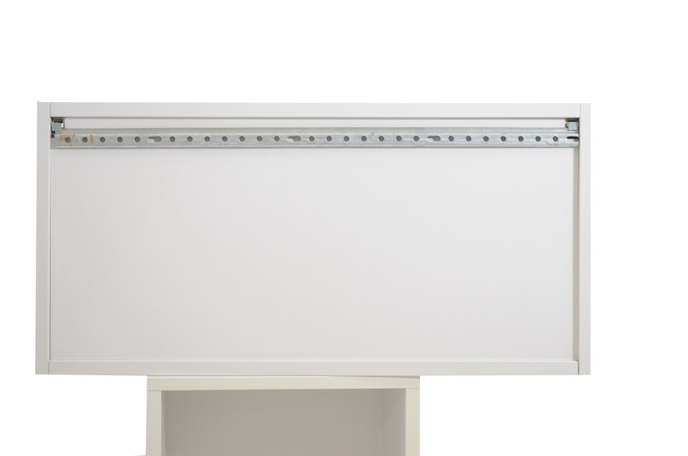 Wandregal, Hängeregal, grau, Steelcase