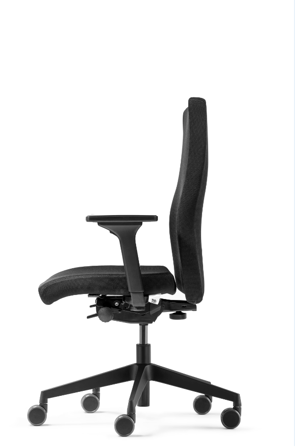 Testsieger 09/2021 - Dauphin - Bürostuhl 9248 mit hoher Rückenlehne - integrierter Lumbalstütze
