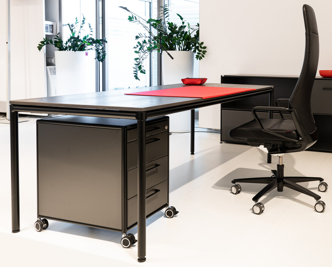 Bosse - Rollcontainer - Metall: schwarz - B: 43 cm / H. 62 cm / T: 60 cm