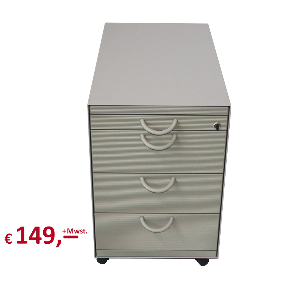 Vitra - Rollcontainer - 3 Schubladen - 1 Utensilienauszug - mit Schloss