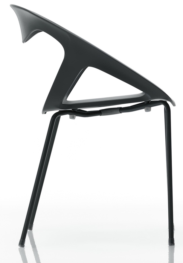 Besucherstuhl Bilbao - schwarz - Softline - stapelbar