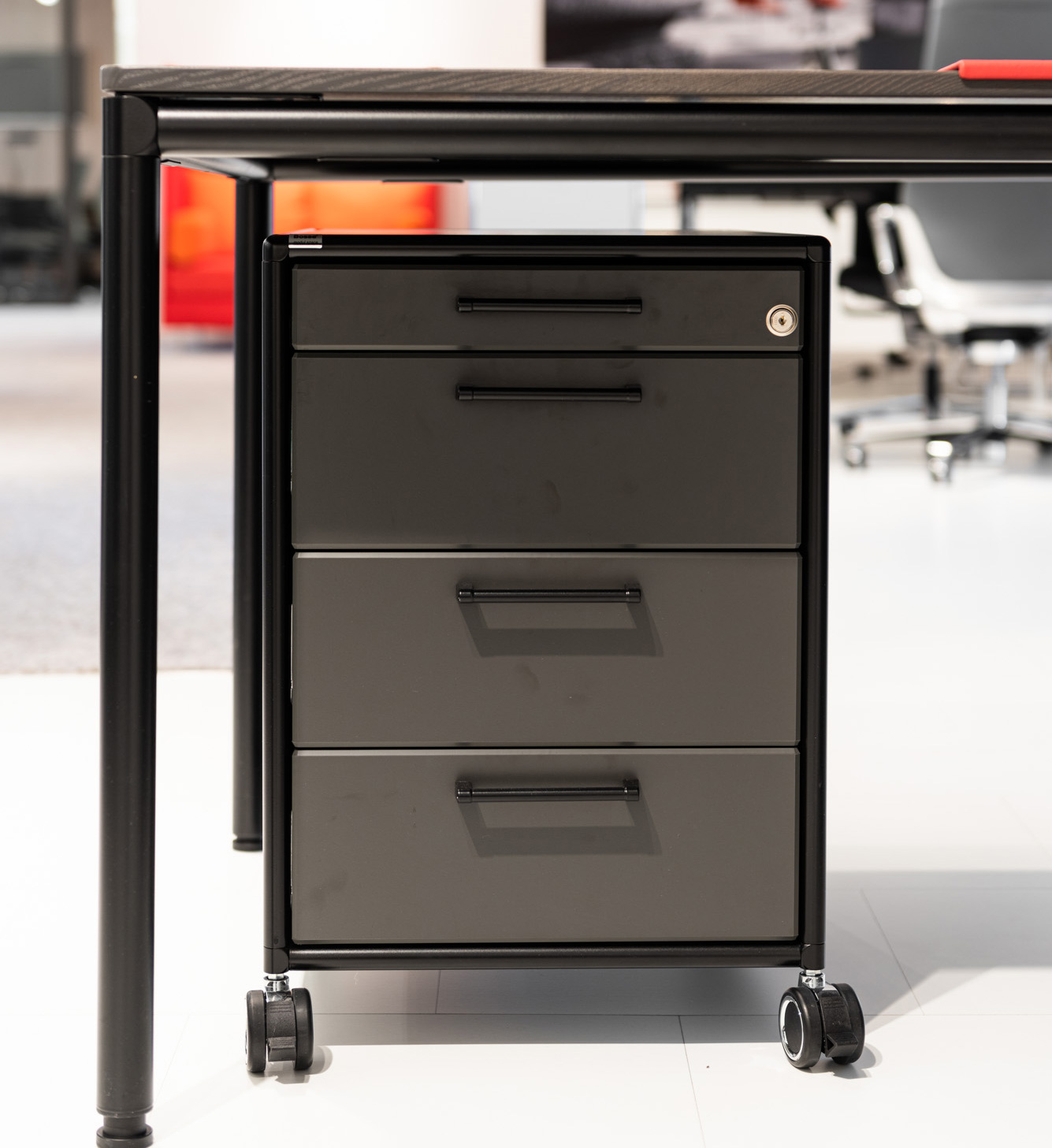Bosse - Rollcontainer - Metall: schwarz - B: 43 cm / H. 62 cm / T: 60 cm