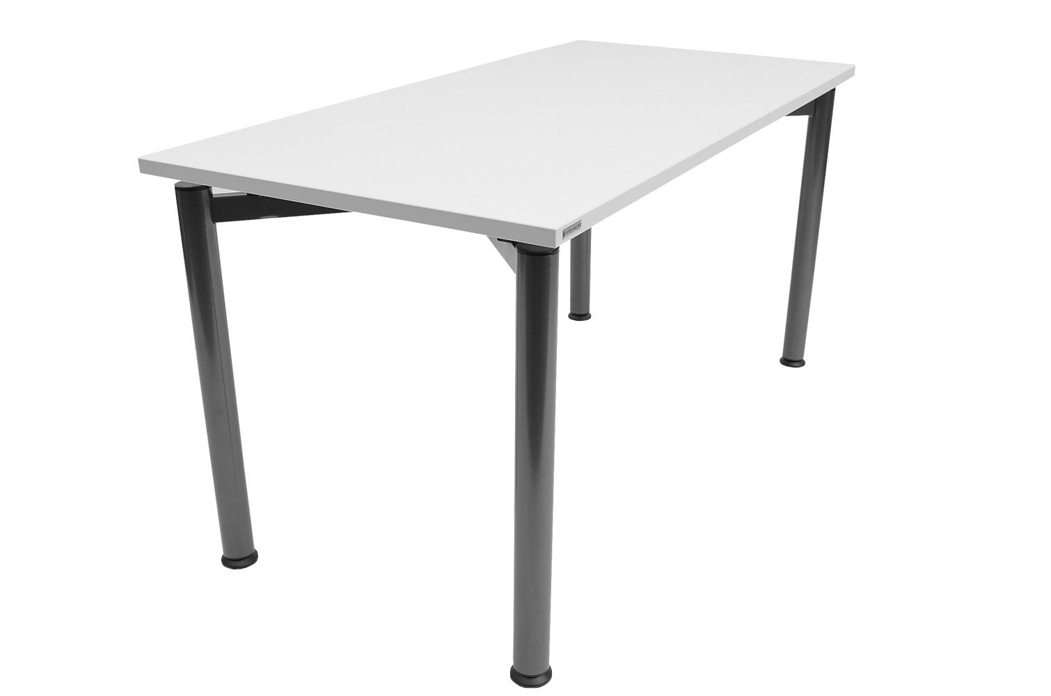 Vielhauer - System-Tisch Ergo - Platte: officegrau - Gestell: anthrazit-metallic