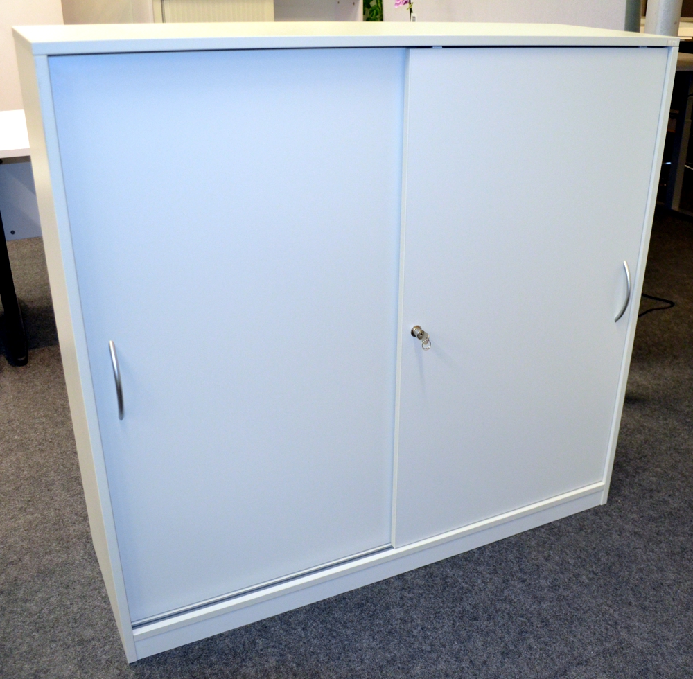 Schiebetürenschrank - 3 OH - Icy white - Heyne Hausprogramm